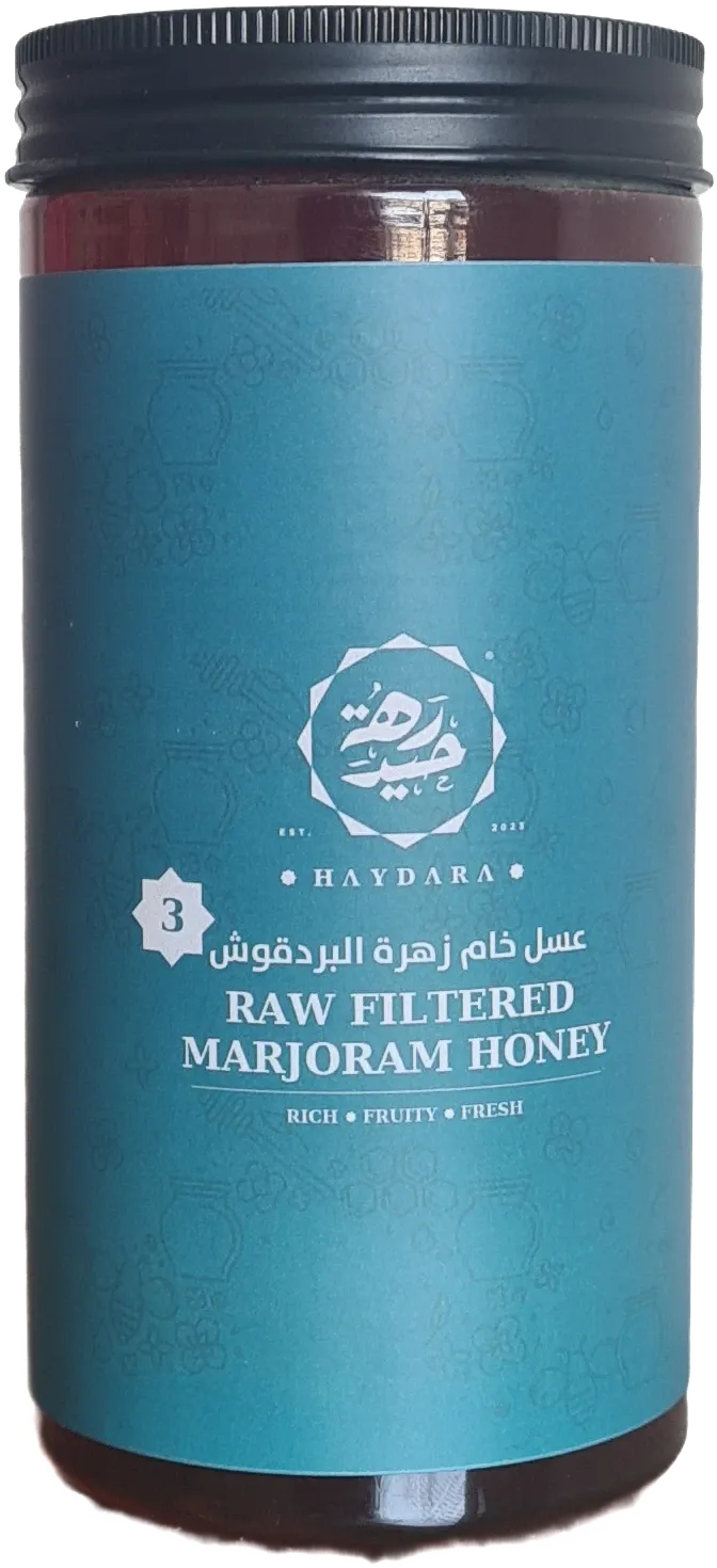 Raw Filtered Marjoram Honey — Hive 3, Fayoum — 800g — Haydara